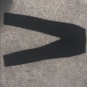 Black distressed jeans